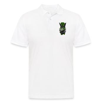Radiant Rabbit: Glowing Bunny Elegance - Men's Polo Shirt - white - Front - Kai (181cm)