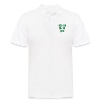 People make you tired - Funny saying - Men's Polo Shirt - white - Front - Kai (181cm)