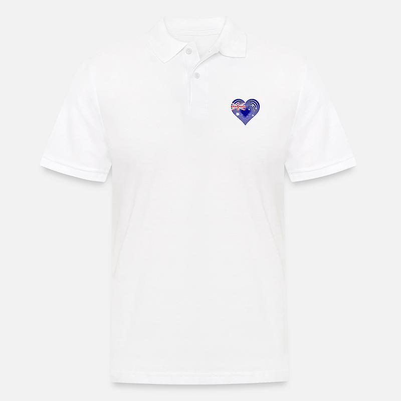 Australien - Australia - Männer Poloshirt - Weiß