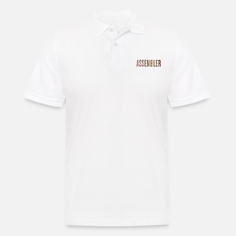 Assembler - Männer Poloshirt - Weiß