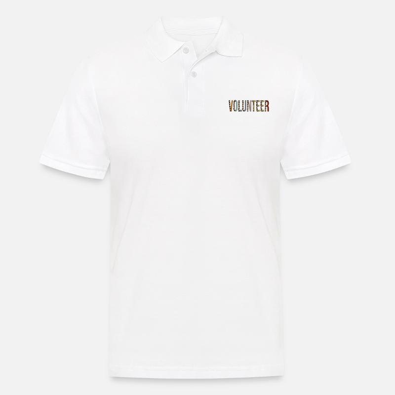 Freiwilliger - Männer Poloshirt - Weiß