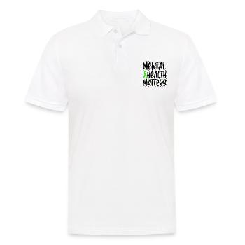 Mental Health Matters Parlez de votre mental - Polo Homme - blanc - Devant - Kai (181cm)