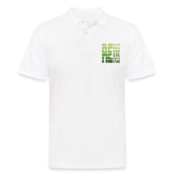 Reduce Reuse Recycle Eearth Day Quotes - Men's Polo Shirt - white - Front - Kai (181cm)