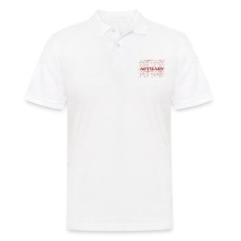 Actuaire Data Scientist Comptable Statistics - Polo Homme - blanc - Devant - Kai (181cm)