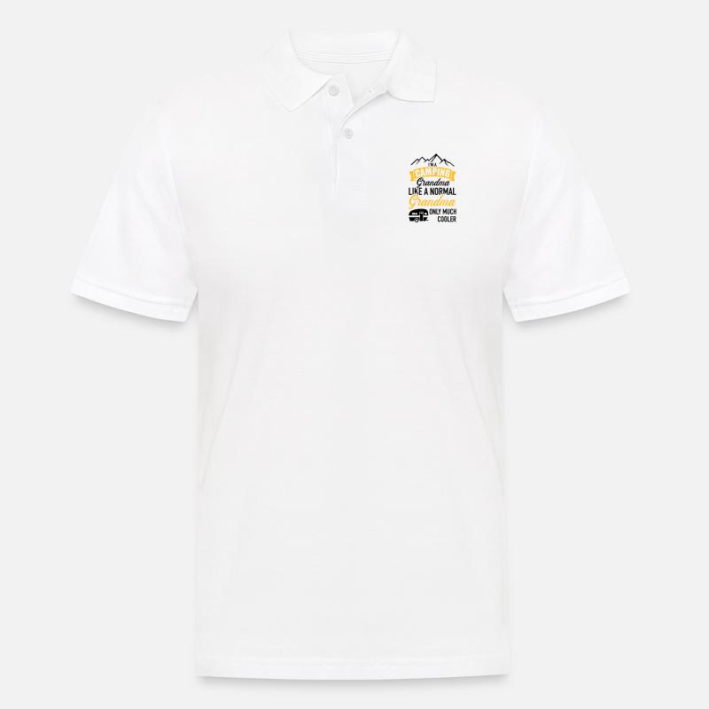Wohnwagen - Männer Poloshirt - Weiß
