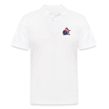 Flamingo avec guitare électrique fait vibrer votre monde - Polo Homme - blanc - Devant - Kai (181cm)