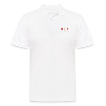 Vögel - Männer Poloshirt - Weiß - Vorne - Kai (181cm)