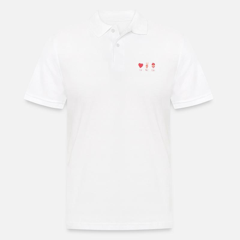 Vögel - Männer Poloshirt - Weiß