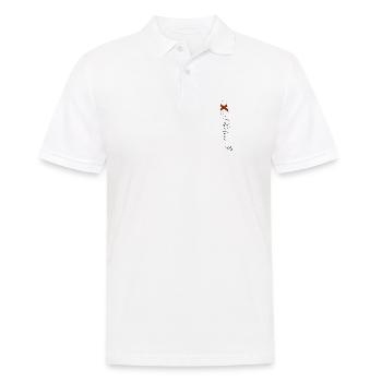 Alabama Flagge St. Andrew's Kreuz Rot Weiß - Männer Poloshirt - Weiß - Vorne - Kai (181cm)