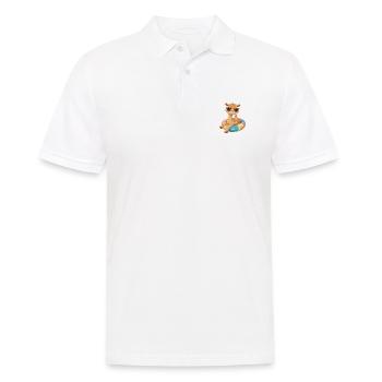 Kamel Comic Cool - Männer Poloshirt - Weiß - Vorne - Kai (181cm)