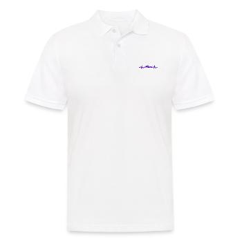 Heartbeat Swimmer - Diver Water Sports Athlete - Men's Polo Shirt - white - Front - Kai (181cm)