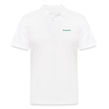 Herzschlag Schwimmer - Taucher Wassersport Athlet - Männer Poloshirt - Weiß - Vorne - Kai (181cm)