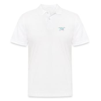 Gaming Herzschlag Controller Motiv - Männer Poloshirt - Weiß - Vorne - Kai (181cm)