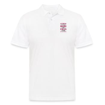 Bogosse und künftiger Vater - Männer Poloshirt - Weiß - Vorne - Kai (181cm)