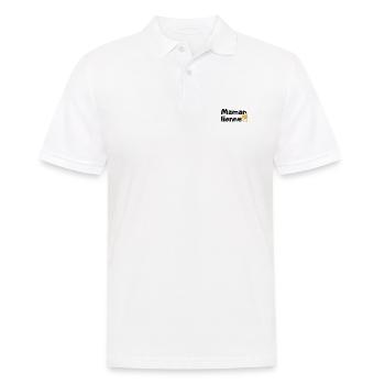 Maman lionne - Polo Homme - blanc - Devant - Kai (181cm)