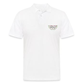 Melon pastèque - Polo Homme - blanc - Devant - Kai (181cm)
