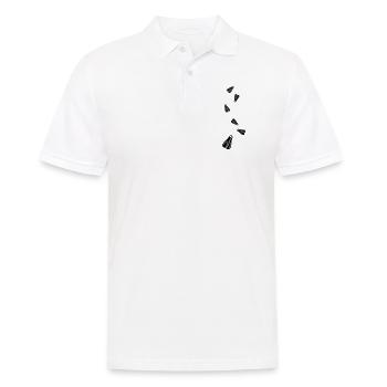 Diving Fins Diver silhouette - Men's Polo Shirt - white - Front - Kai (181cm)
