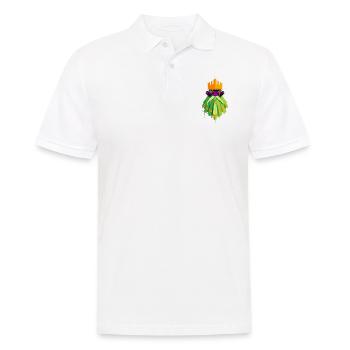 A Beautiful and Funny Dwarf King Design - Men's Polo Shirt - white - Front - Kai (181cm)