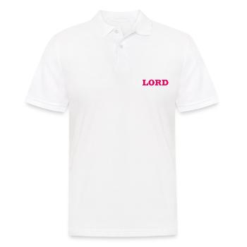 Lord motif to personalize - Men's Polo Shirt - white - Front - Kai (181cm)