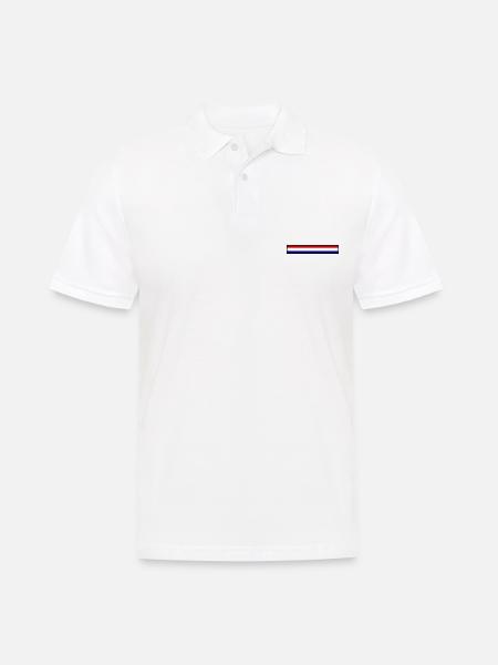 Drapeau Hollande - Polo Homme - blanc