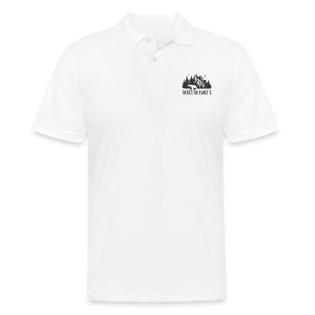 es gibt keinen Planeten b - Männer Poloshirt - Weiß - Vorne - Kai (181cm)