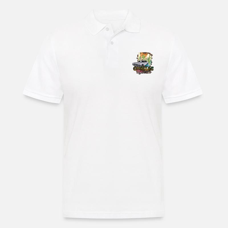 cadillac-Sortiment - Männer Poloshirt - Weiß