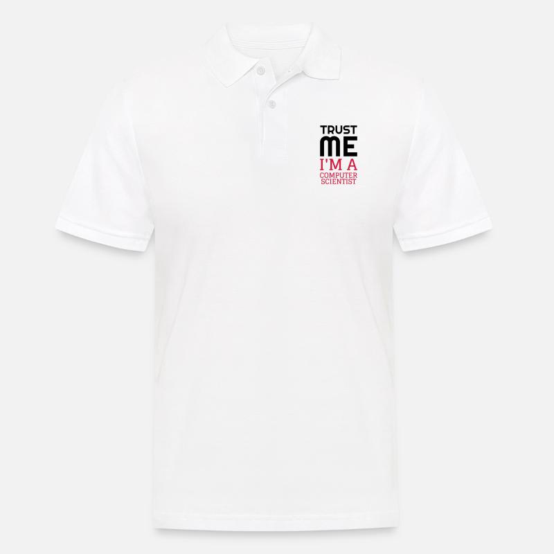 Computer / Informatiker / Aussenseiter / Ingenieur - Männer Poloshirt - Weiß
