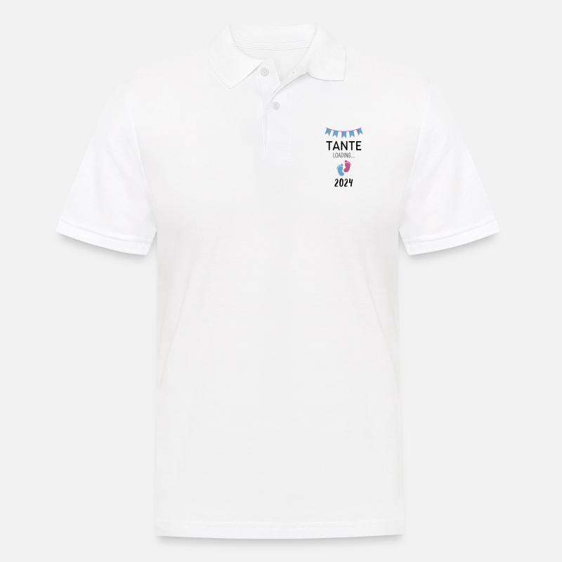 Tante Loading... 2024 - Männer Poloshirt - Weiß