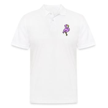 Bande dessinée Flamingo - Polo Homme - blanc - Devant - Kai (181cm)