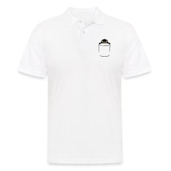 Petit pingouin dans la poitrine poche sac chemise - Polo Homme - blanc - Devant - Kai (181cm)