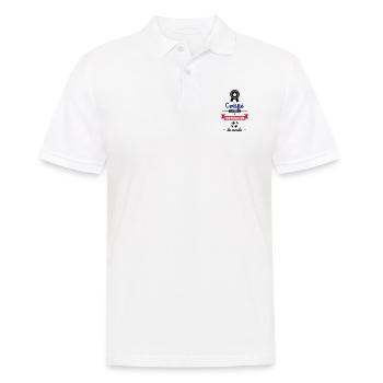meilleur footballeur : cadeau football,foot - Polo Homme - blanc - Devant - Kai (181cm)