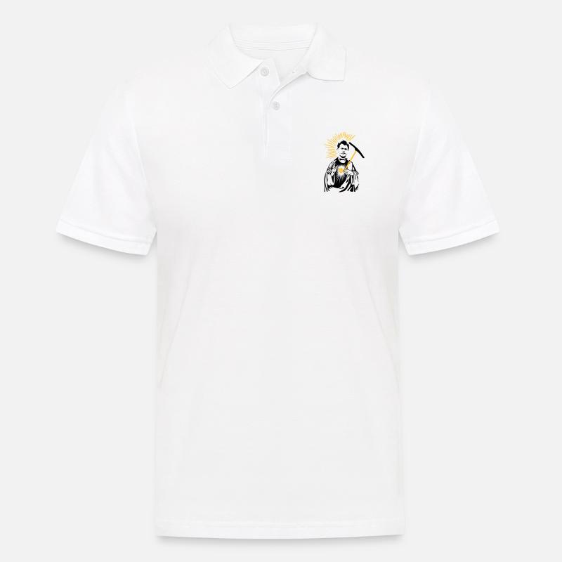 Schutzpatron Urs Logo - Männer Poloshirt - Weiß