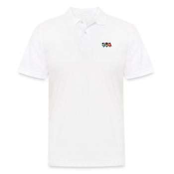 Drei Weiße Vögel Mit Sonnenbrille - Männer Poloshirt - Weiß - Vorne - Kai (181cm)