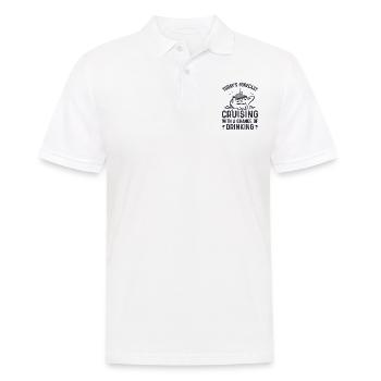 Drôle De Croisière Amoureux Été Voyage Plage - Polo Homme - blanc - Devant - Kai (181cm)