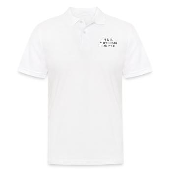 I'm Not Listening Funny ASL Deaf Culture Hard of - Men's Polo Shirt - white - Front - Kai (181cm)