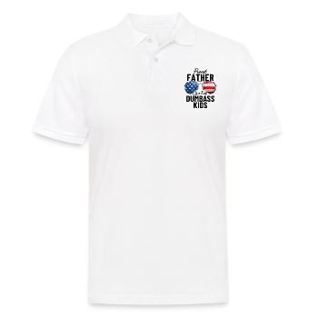 Proud Father Of A Few Dumbass Kids Funny USA - Men's Polo Shirt - white - Front - Kai (181cm)