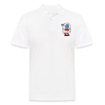 Popsicle USA Drapeau américain Patriot Dessert glacé - Polo Homme - blanc - Devant - Kai (181cm)