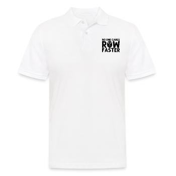 Personne ne s’en soucie Drôle de baron, barreur, manœuvrier, aviron - Polo Homme - blanc - Devant - Kai (181cm)