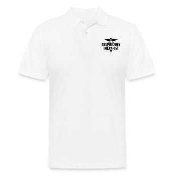 Inhalothérapeute Pulmonaire Drôle Respiratoire - Polo Homme - blanc - Devant - Kai (181cm)