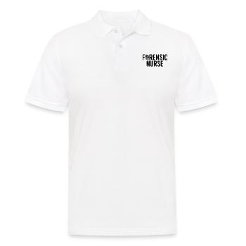 Forensic Nurse Medical Examiner RN Nursing Funny - Men's Polo Shirt - white - Front - Kai (181cm)