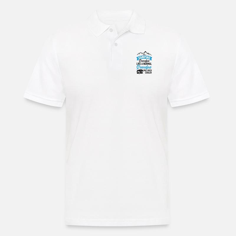 Wohnwagen - Männer Poloshirt - Weiß