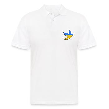 Ukraine - Männer Poloshirt - Weiß - Vorne - Kai (181cm)