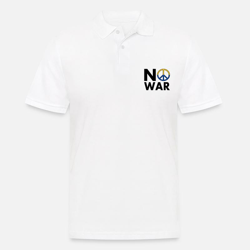 No war - Männer Poloshirt - Weiß