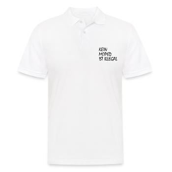 kein moped ist illegal - Männer Poloshirt - Weiß - Vorne - Kai (181cm)