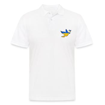 Ukraine - Männer Poloshirt - Weiß - Vorne - Kai (181cm)