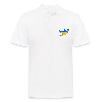 Ukraine - Polo Homme - blanc - Devant - Kai (181cm)