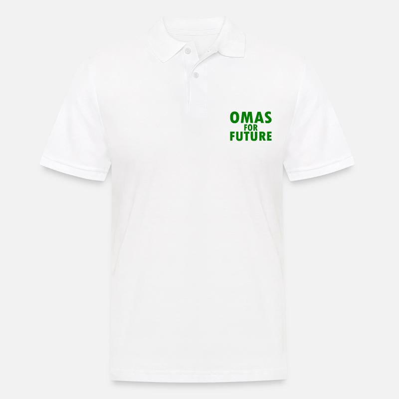 Omas for future - Männer Poloshirt - Weiß