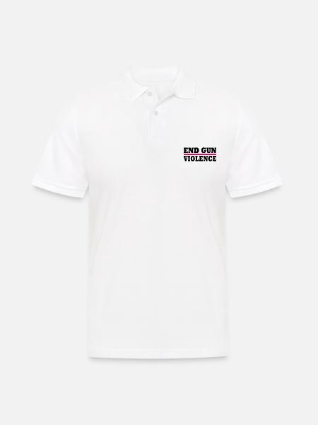 End gun violence - Men's Polo Shirt - white