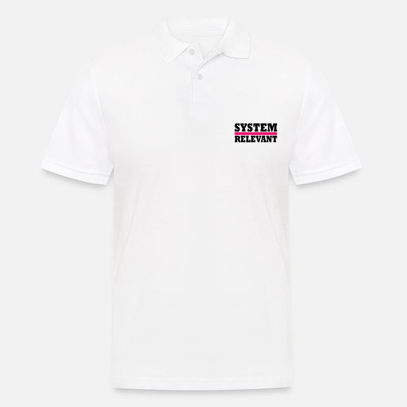 System relevant - Männer Poloshirt - Weiß