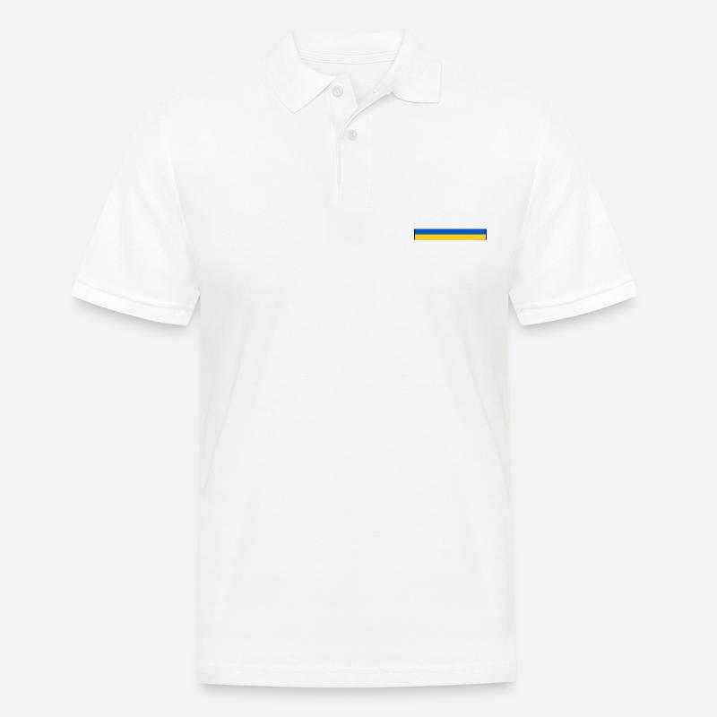 Ukraine - Männer Poloshirt - Weiß